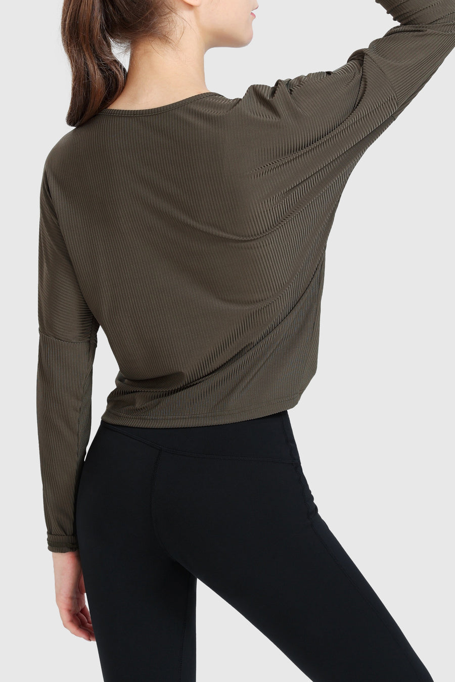 Ruched Self-Tie Top