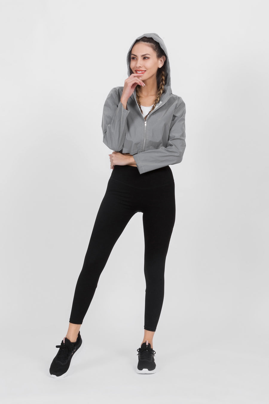 Hooded Cropped Jacket