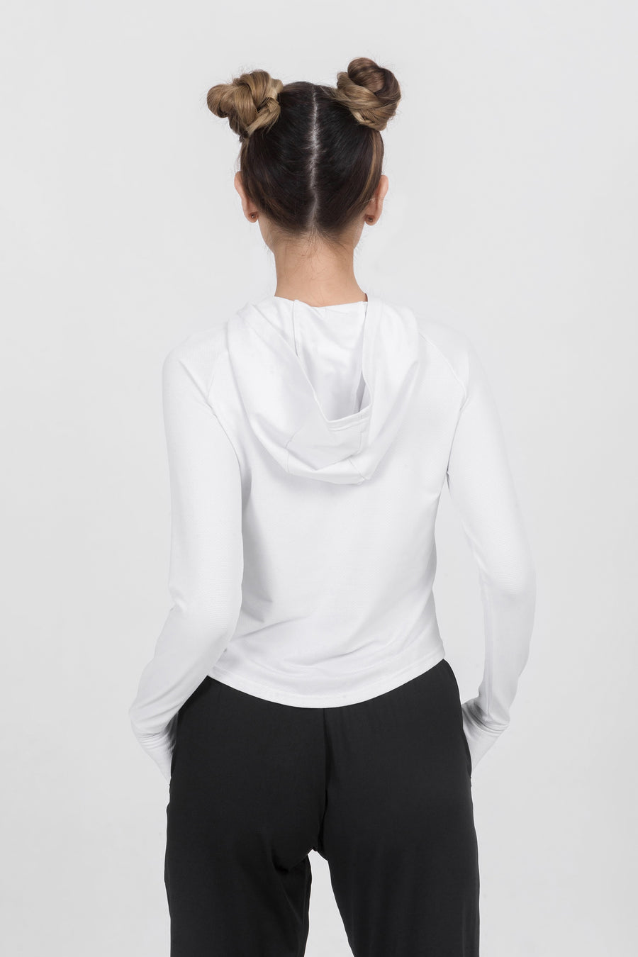 Loose Fit Cropped Workout Hoodie