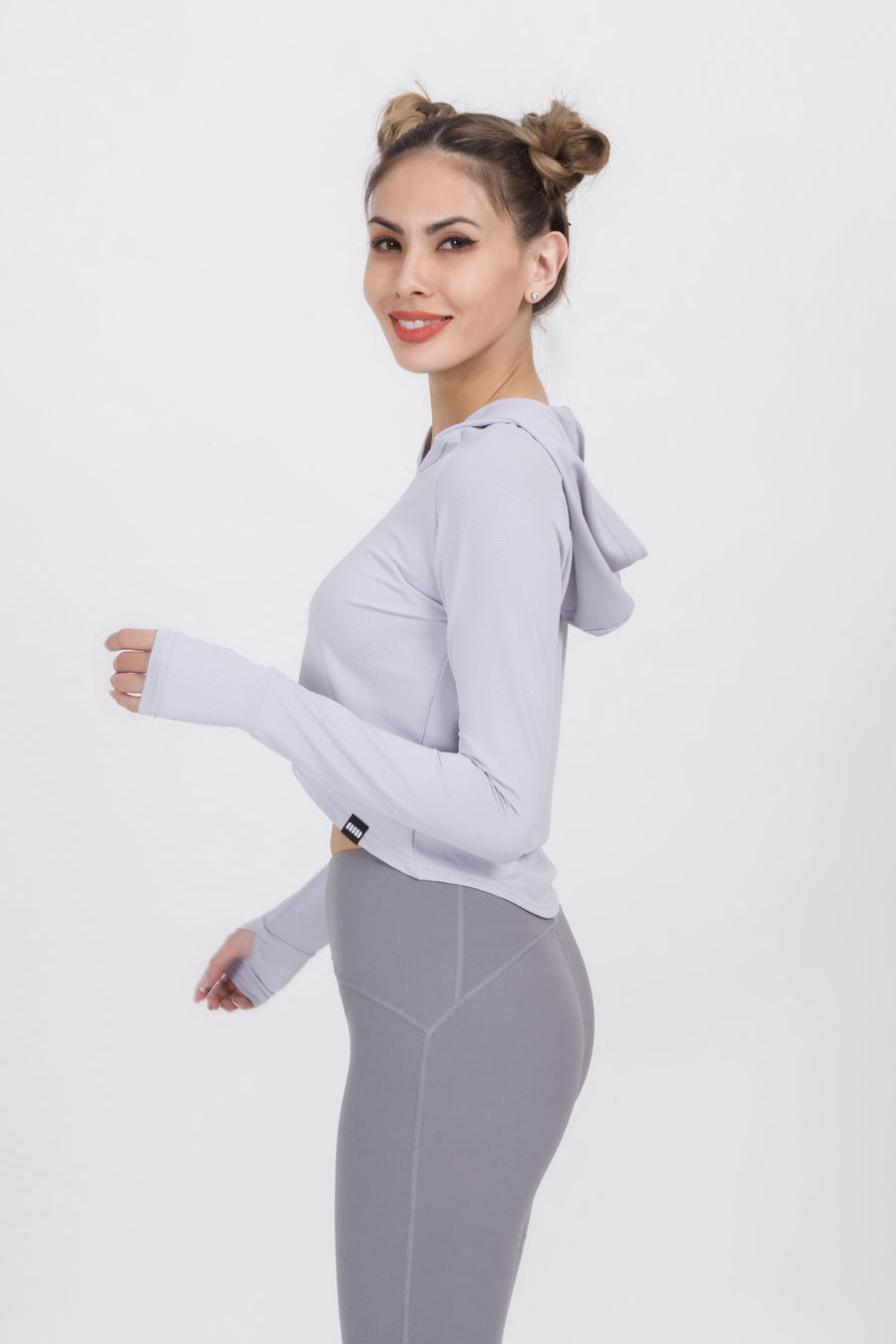 Loose Fit Cropped Workout Hoodie