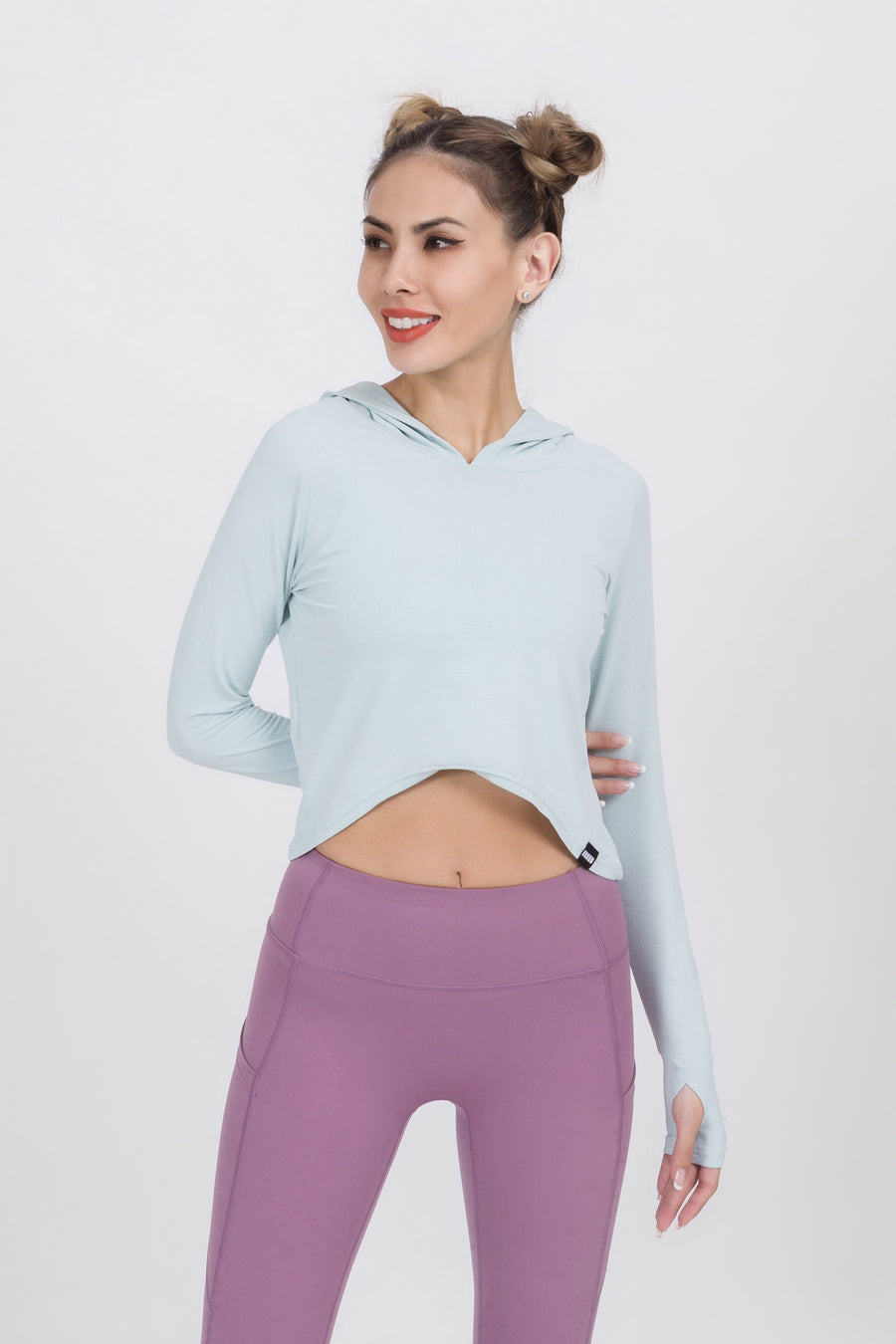 Loose Fit Cropped Workout Hoodie