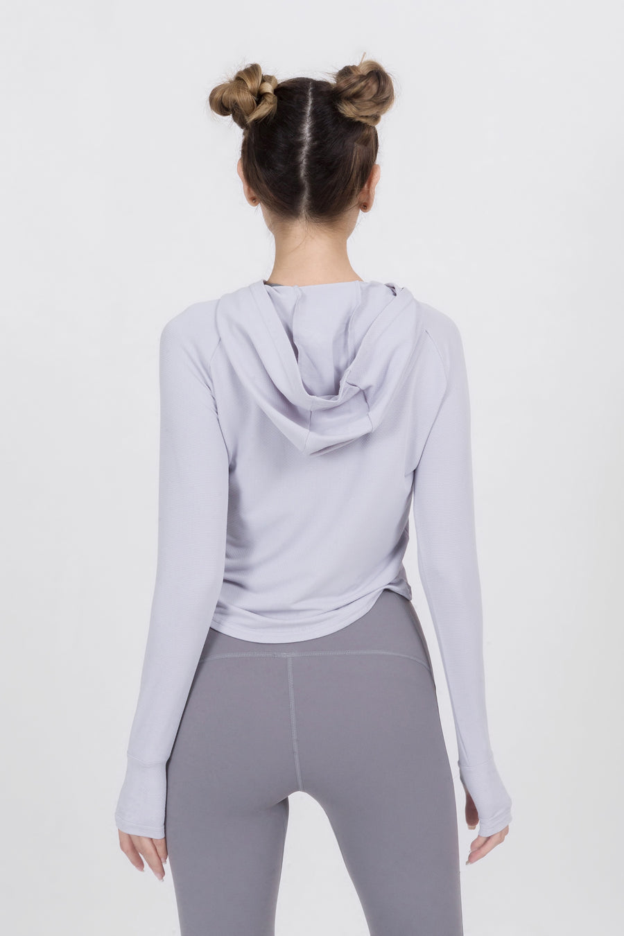 Loose Fit Cropped Workout Hoodie