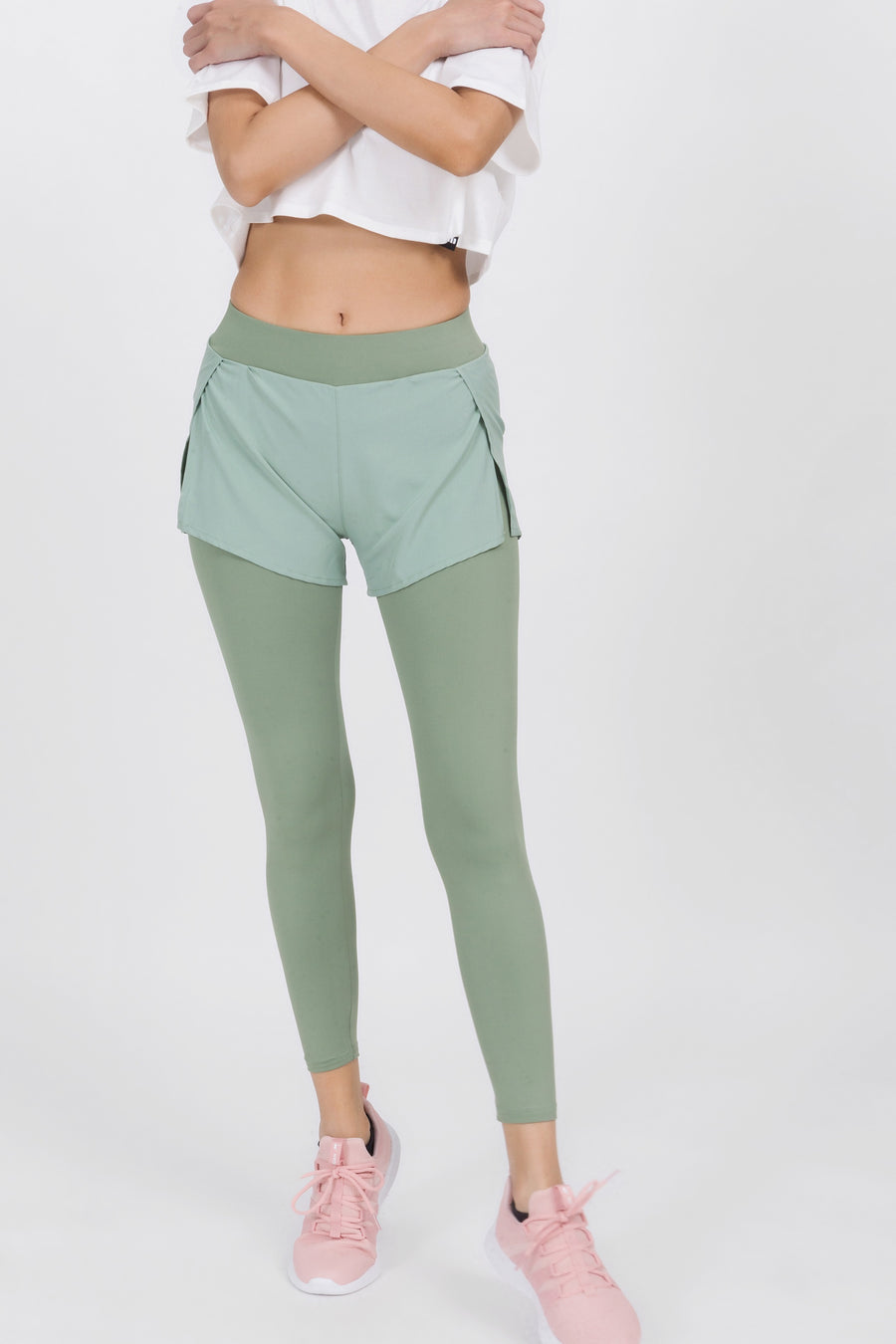 2 In 1 Active Sports Leggings