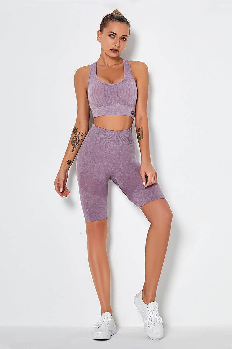 Cropped Bra And Shorts Active Training Set