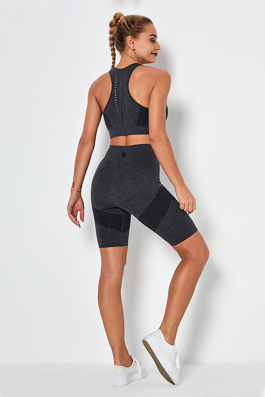 Cropped Bra And Shorts Active Training Set