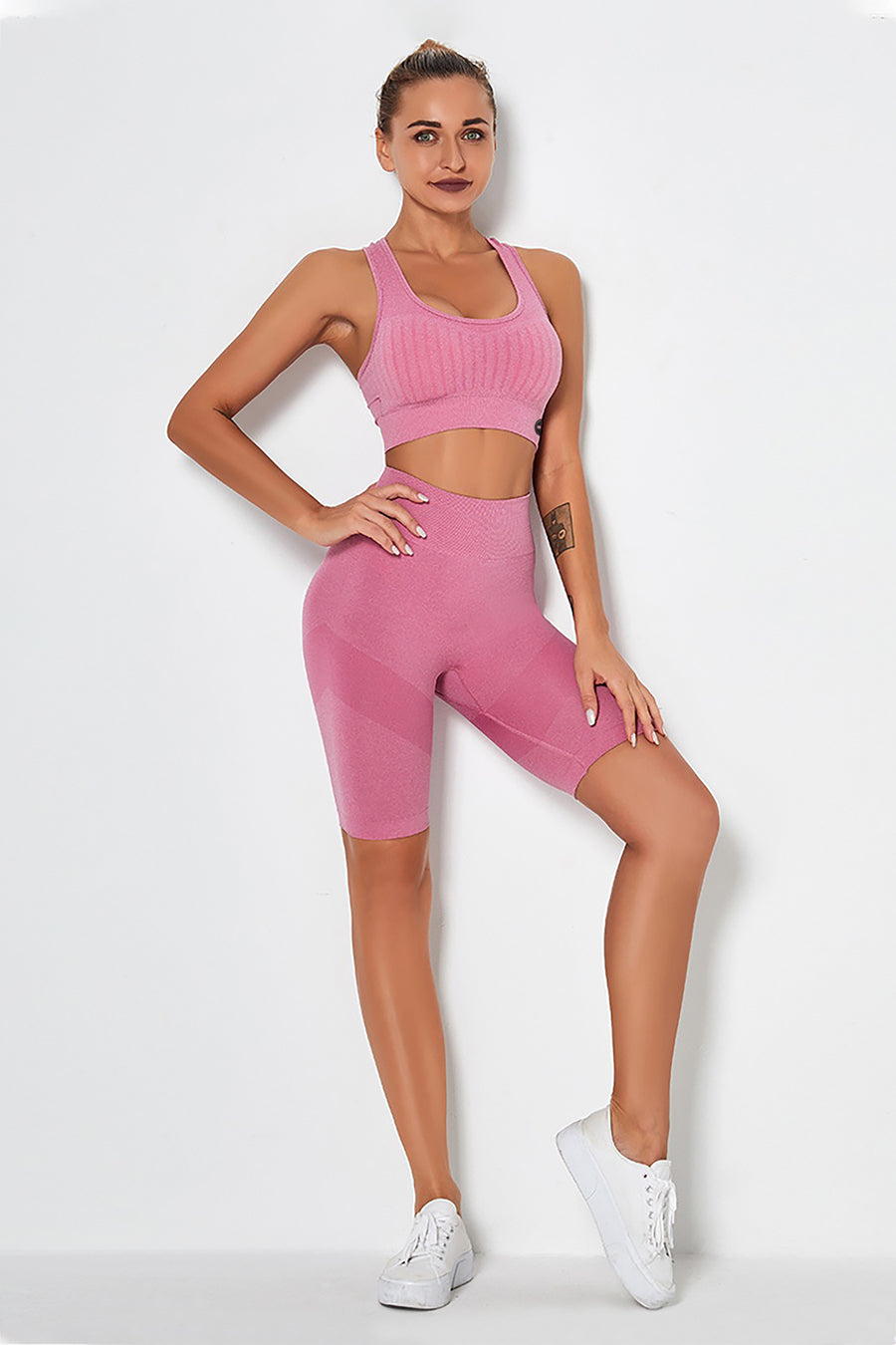 Cropped Bra And Shorts Active Training Set