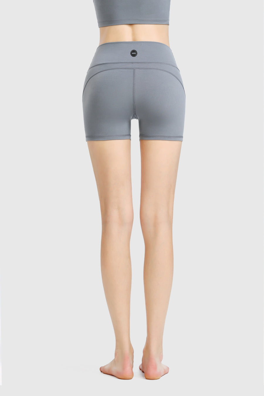 High Waist Cropped Cycling Shorts