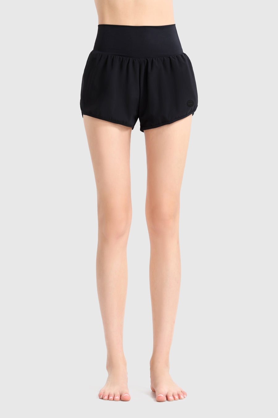 High Waist Stretch Jersey Shorts