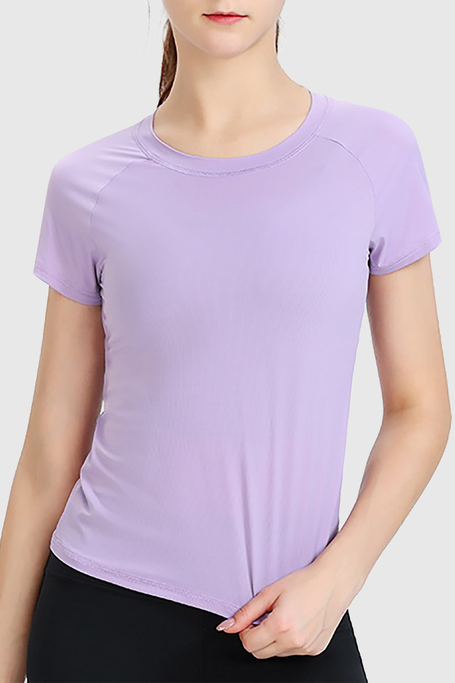 Ribbed Short Sleeve T-Shirt