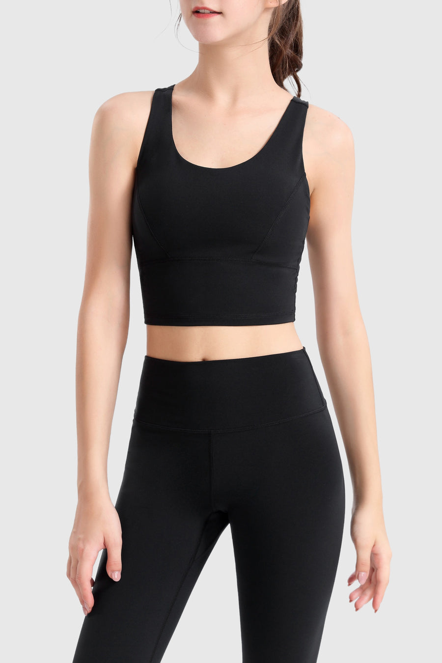 Panelled Stretch Jersey Tank Top