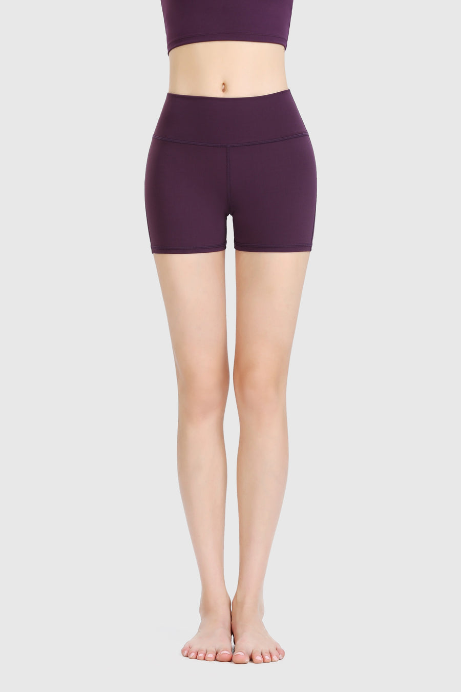 High Waist Cropped Cycling Shorts