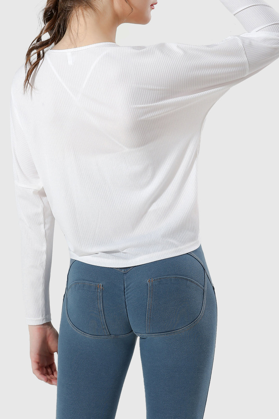 Ruched Self-Tie Top