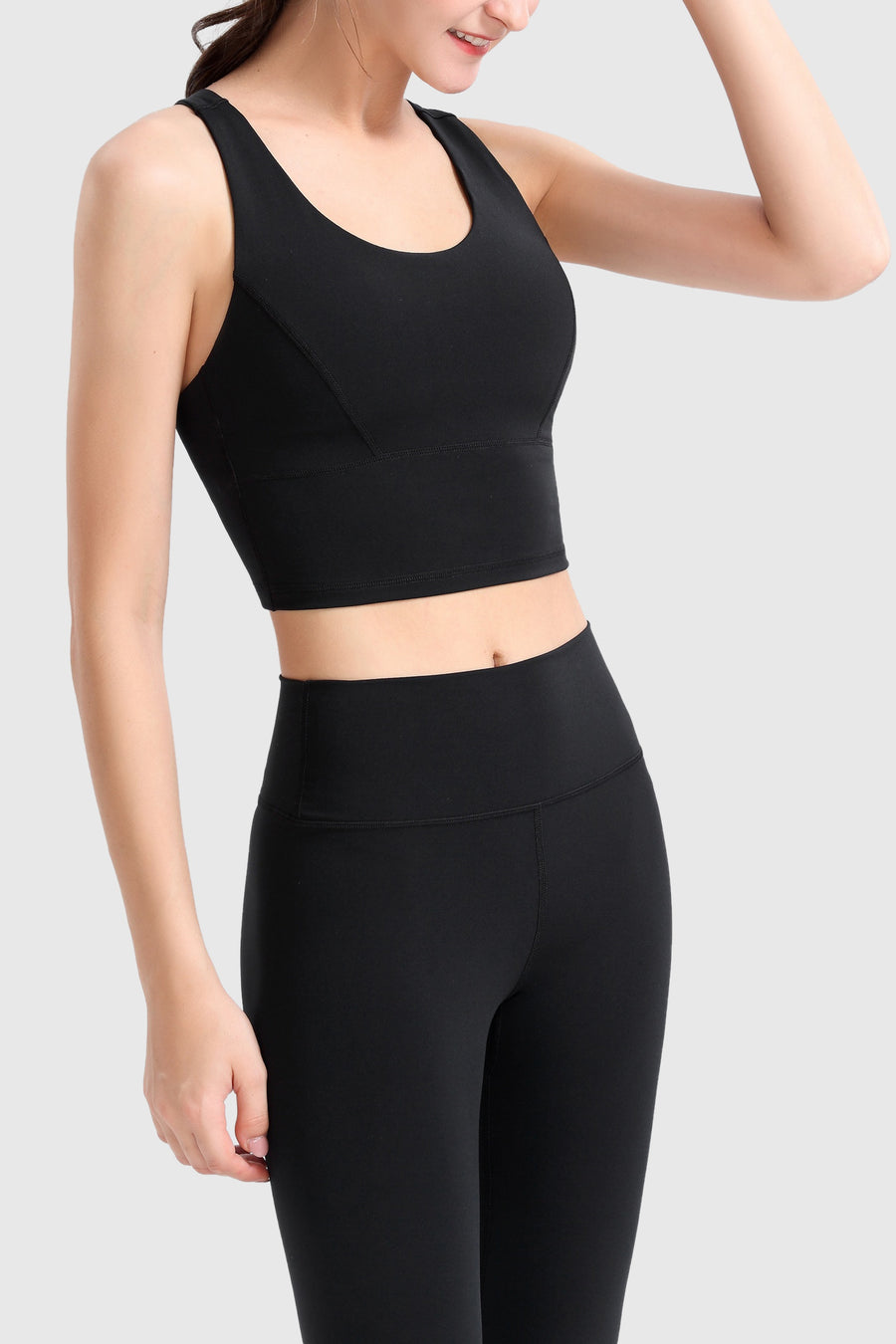 Panelled Stretch Jersey Tank Top