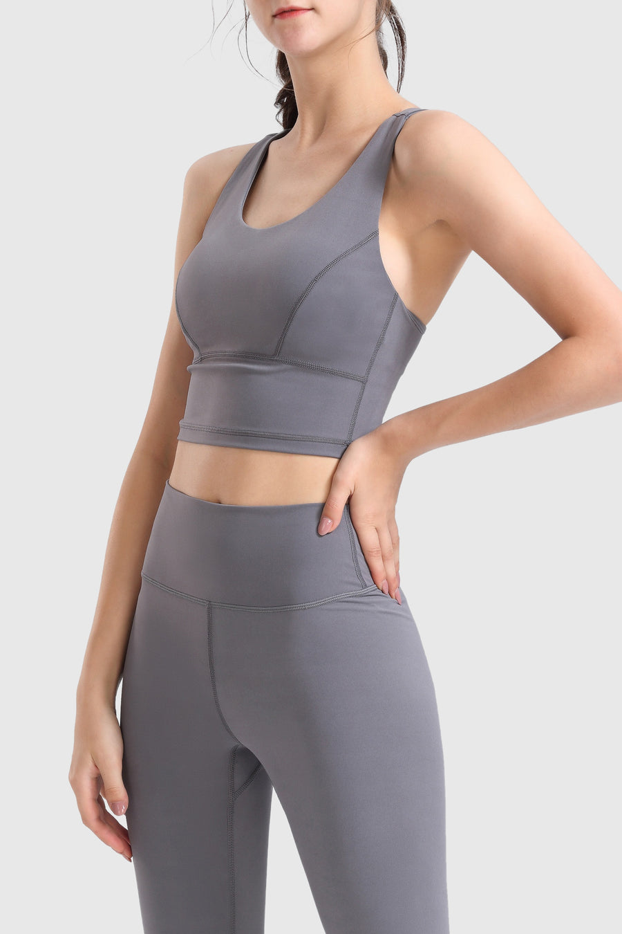 Panelled Stretch Jersey Tank Top